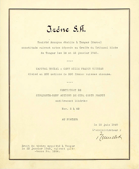 «Irène S.A.»